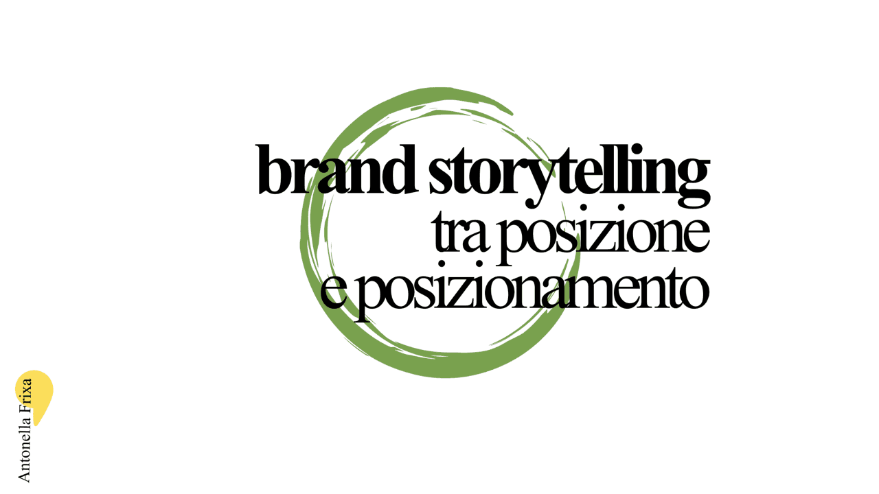 Casi vincenti di brand storytelling, tra posizione e posizionamento.